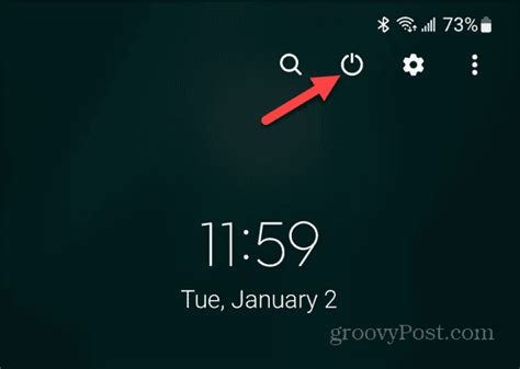 Toradh íomhá ar Android Restart Screen