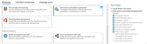 Image result for Visual Studio Workload List