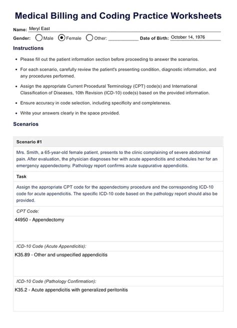 Image result for Medical Coding Practice Exercises