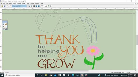 Toradh íomhá ar Sew What Pro Embroidery Software