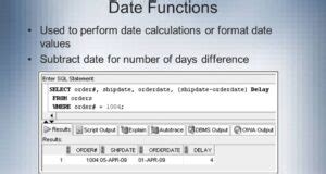 Image result for Oracle SQL Date