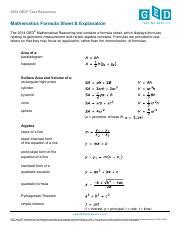 Toradh íomhá ar GED Mathematics Formulas