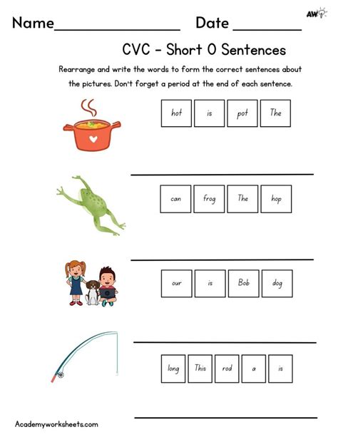 Image result for CVC Simple Worksheets