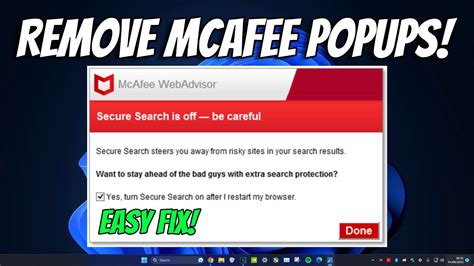 Image result for Fake McAfee Pop Up
