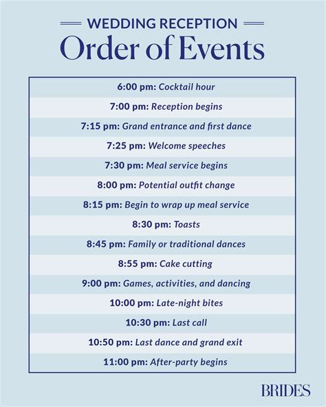Image result for Order of Wedding Reception Program