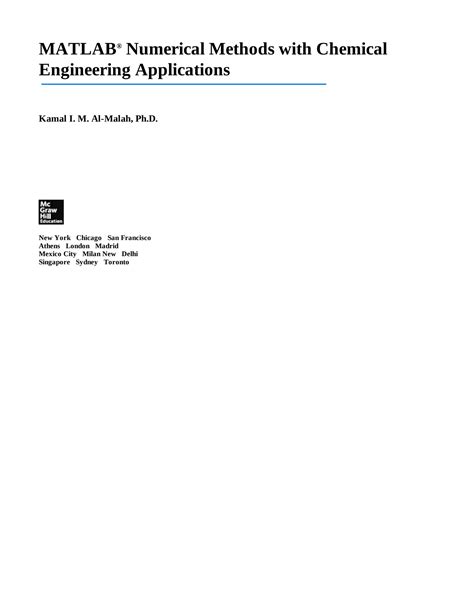 Toradh íomhá ar Chemical Equilibrium Numerical Methods MATLAB