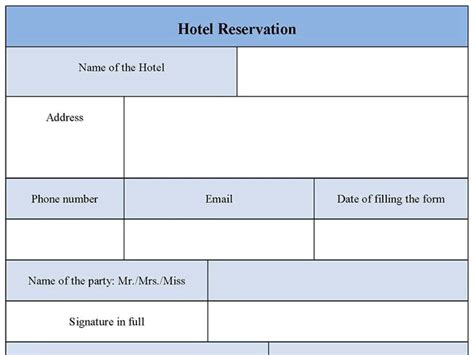 Hotel Reservation Form に対する画像結果