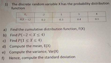 تصویر کا نتیجہ برائے Cumulative Distribution Function Formula for Discrete Variable