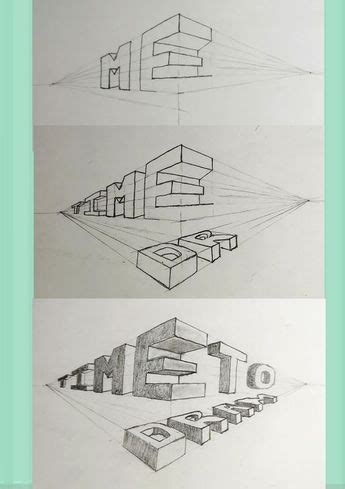 1 Point Perspective Letters M-এর ছবি ফলাফল
