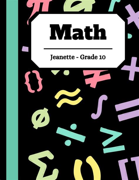 Afbeeldingsresultaten voor Math School Notebook