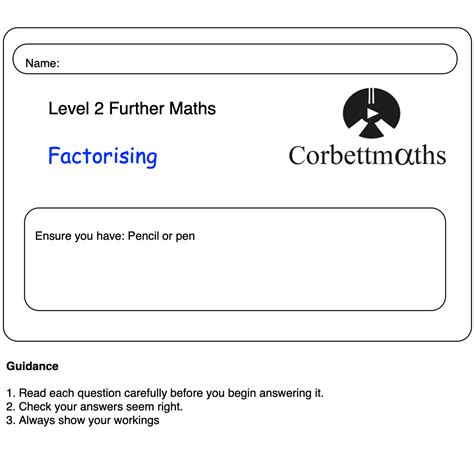 Image result for Factorisation Practice Questions