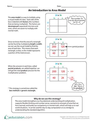 Image result for How to Do Area Model Math