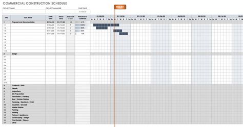 Image result for Project Construction Schedule Excel