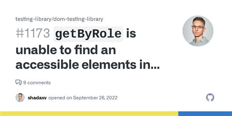 React Testing Library Getbyrole に対する画像結果