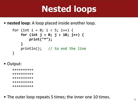 Image result for When to Use Nested Loops