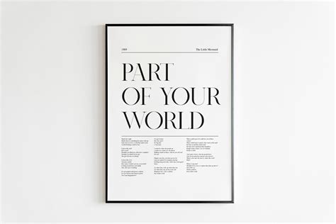 Part of Your World One Line Multilanguage に対する画像結果