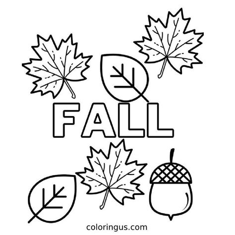 Toradh íomhá ar Fall Coloring Pages PDF