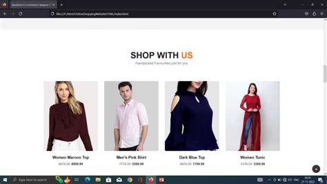 Image result for Shopping Page HTML Code