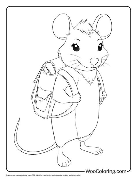 Image result for Library Mouse Coloring Page