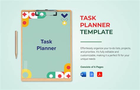 Image result for Weekly Task Planner Template