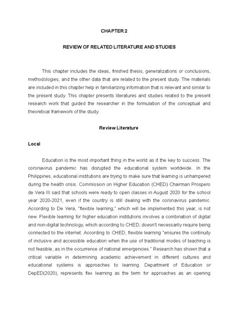 Image result for Example of Chapter 2 Research Proposal