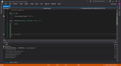 Image result for Call Stack in Visual Studio