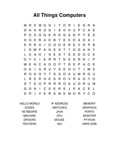 Image result for Computer Word Search