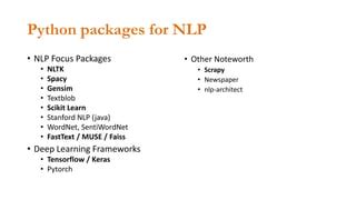 Image result for NLP Techniques Python