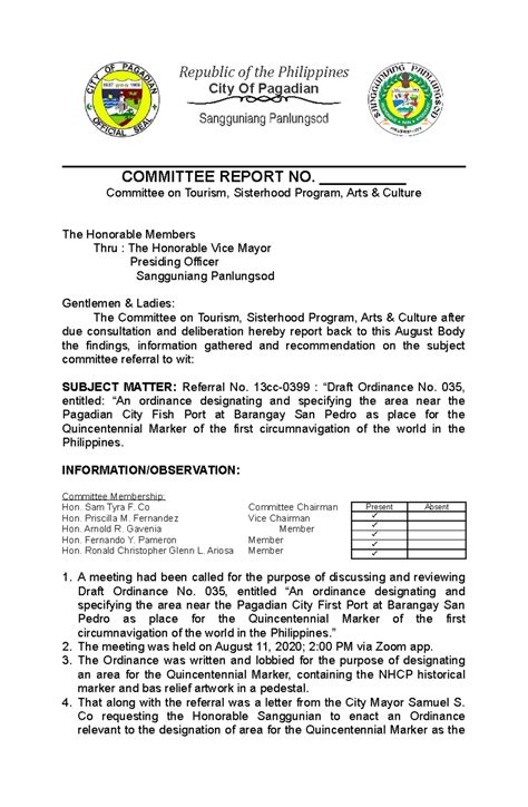 Example Committe Paper with Actions Up Front に対する画像結果