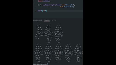 ASCII Lake Draw in Python に対する画像結果