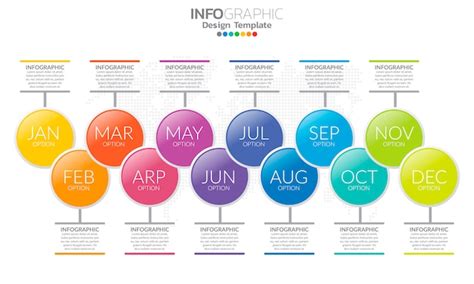 Image result for Horizontal 12 Month Timeline