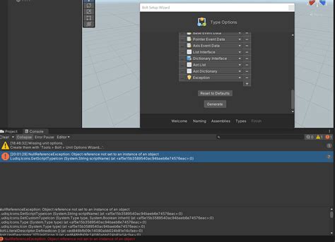Unity Bolt NullReferenceException に対する画像結果