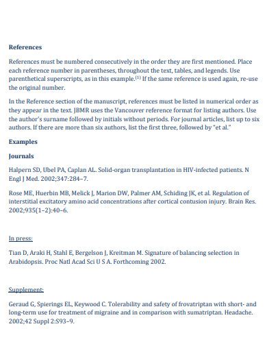 Image result for Research References Examples