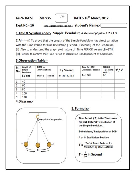 Example of Tabulated Results for Physics Lab に対する画像結果