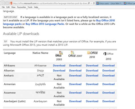Image result for Office Language Packs Add and Remove Programs
