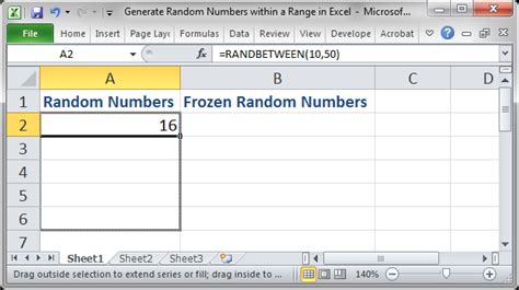 Toradh íomhá ar Random Number Generator in Excel for Fixed Value