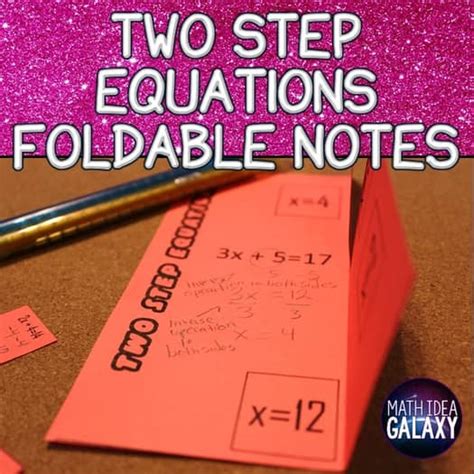 Image result for Two-Step Equations Foldable