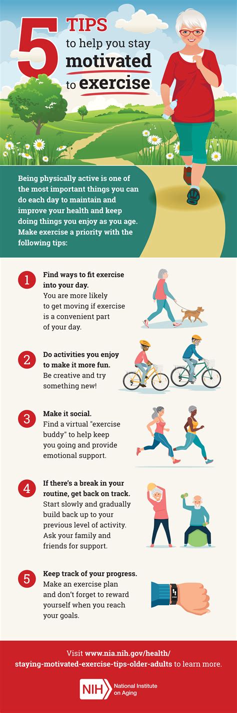 5 Tips to Help You Stay Motivated to Exercise | National Institute on Aging