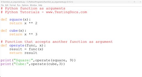 Image result for Python Arguments W3school