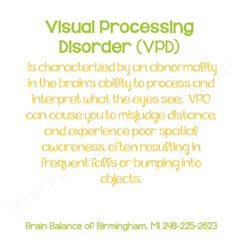 Possible Visual Processing Disorder に対する画像結果