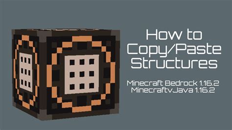 Image result for How to Copy and Paste Structures in Minecraft