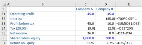 Return On Equity Example に対する画像結果
