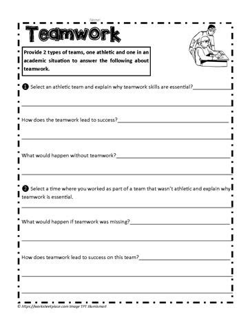 Afbeeldingsresultaten voor Unity and Teamwork Worksheet