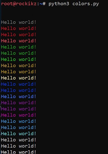 Image result for Python Color Letters