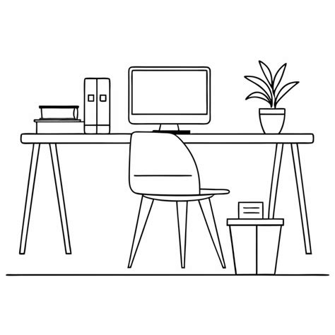 Résultat d’images pour Computer Desk Chair and Computer Drawing Cute