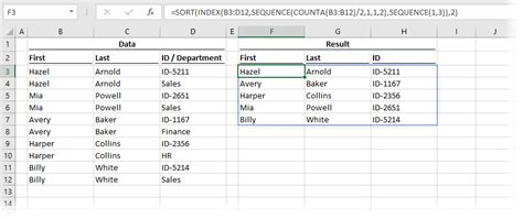 Esxcel Date Sequence Formula ਲਈ ਪ੍ਰਤੀਬਿੰਬ ਨਤੀਜਾ