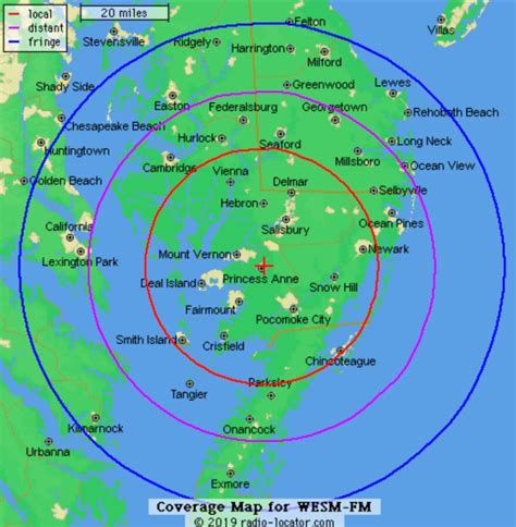 WFMT Coverage Map に対する画像結果