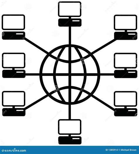 Toradh íomhá ar Computer Network Icon
