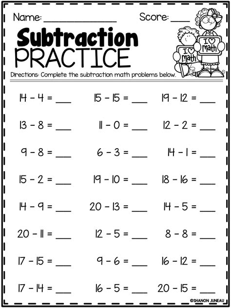 Math Worksheet Adding and Subtracting Long Division に対する画像結果