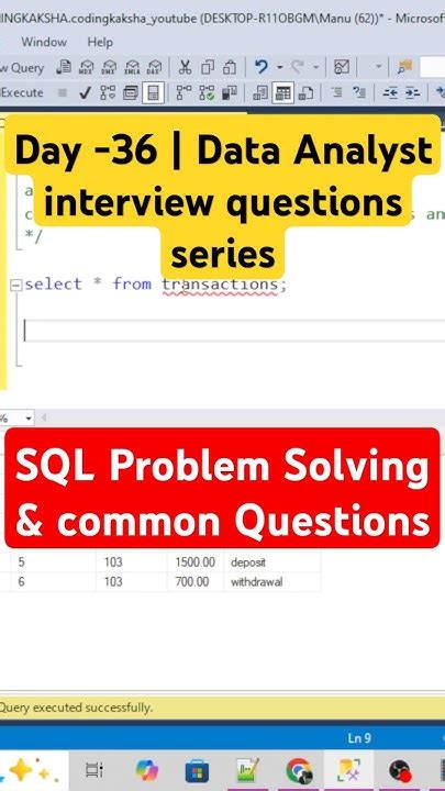 Image result for SQL Problem Solving Questions